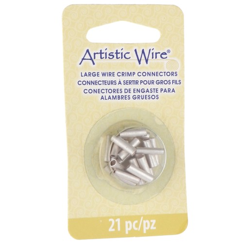 Tubes connecteurs multi tailles à sertir pour fils - Argenté anti-ternissement x21