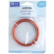Fil de cuivre rond 1.6 mm Artistic Wire - Naturel Anti-ternissement x3.1m