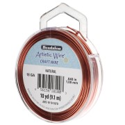 Fil de cuivre rond 1 mm Artistic Wire - Naturel x9.1m|raw }}
