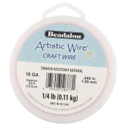 Fil de cuivre rond 1 mm Artistic Wire - Naturel x15.8m