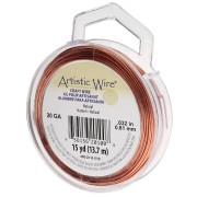 Fil de cuivre rond 0.81 mm Artistic Wire - Naturel x13.7m|raw }}