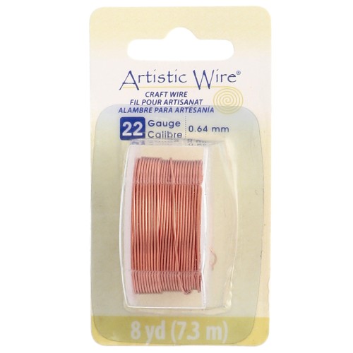Fil de cuivre rond 0.64 mm Artistic Wire - Naturel x7.3m