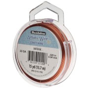 Fil de cuivre rond 0.64 mm Artistic Wire - Naturel x13.7m