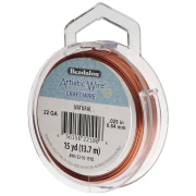 Fil de cuivre rond 0.64 mm Artistic Wire - Naturel x13.7m