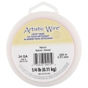 Fil de cuivre rond 0.51 mm Artistic Wire - Naturel x62.4m|raw }}