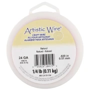 Fil de cuivre rond 0.51 mm Artistic Wire - Naturel x62.4m