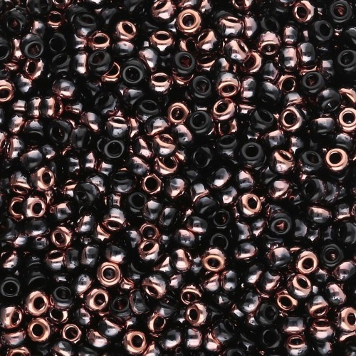 Rocaille Miyuki 11/0 55034 - Black Capri Gold x8g