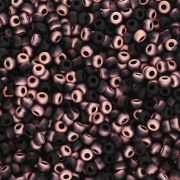 Rocaille Miyuki 11/0 55045 - Black Capri Rose Mat x8g|raw }}