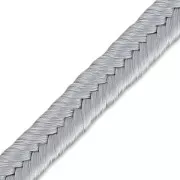 Soutache viscose rigide fabrication française 3,5 mm Argenté x5 m