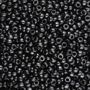 Rocaille Miyuki 11/0 55096 - Black Vacuum Hematite Full x8g