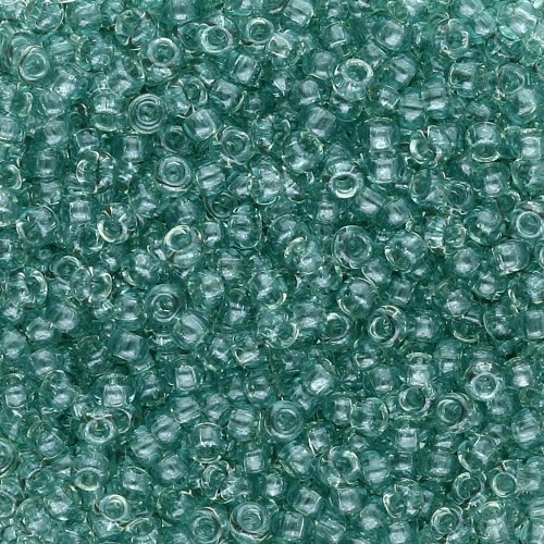 Rocaille Miyuki 11/0 2445 - Transparent Sea Foam Luster x8g