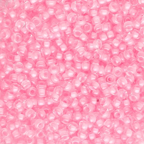 Rocaille Miyuki 11/0 207 - Pink Lined Crystal x8g
