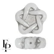 Perles en verre étoile Elégant Star 12 mm - Grey x10