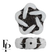 Perles en verre étoile Elégant Star 12 mm - Jet x10