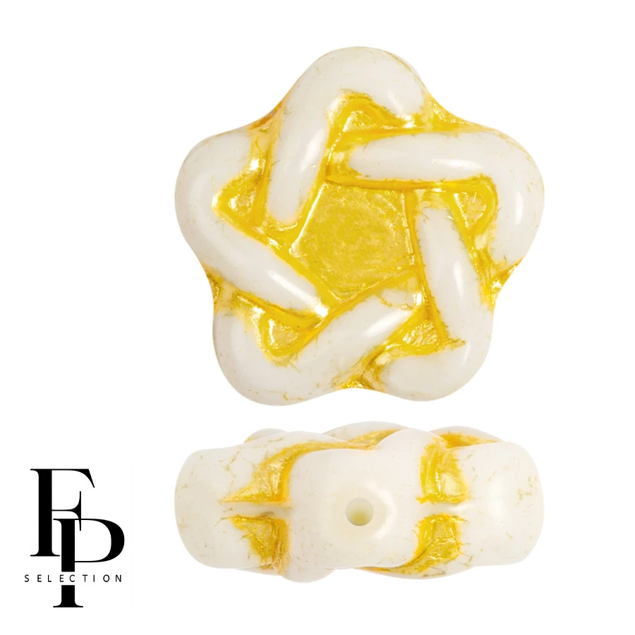 Mosaïque Pâte de Verre Espagnole Perle de lait Blanc