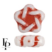 Perles en verre étoile Elégant Star 12 mm - Light Terracotta x10