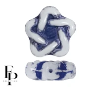 Perles en verre étoile Elégant Star 12 mm - Royal Bluex10