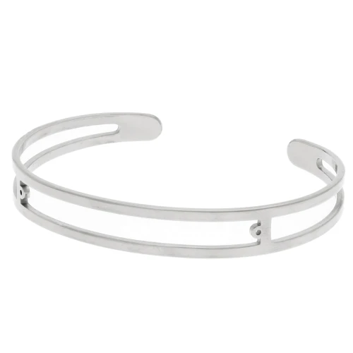 Bracelet 9x155 mm pour perles de 4 mm - Acier inoxydable 316L x1