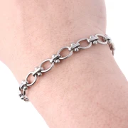 Chaine maille Fantaisie 7.6 mm - Acier inoxydable 304 x50cm