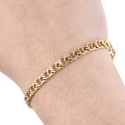 Chaine maille Fantaisie 5.5 mm - Acier inoxydable 304 Doré x50cm