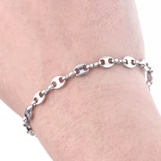 Chaine maille grain de café 5.7 mm - Acier inoxydable 304 x50cm