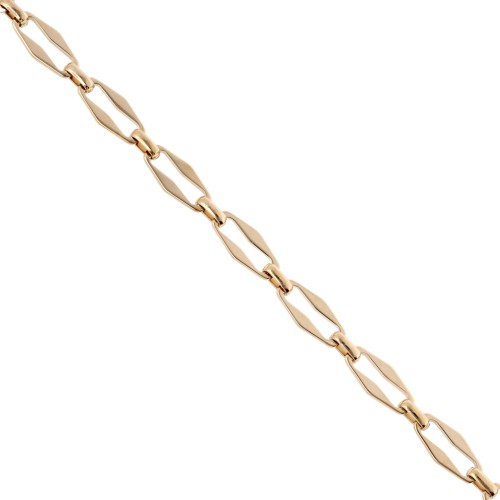 Chaine maille fantaisie 7 mm - Acier inoxydable 304 Doré x50cm