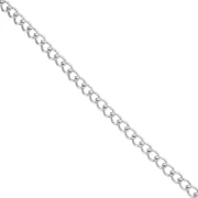 Chaîne maille Rombo striée 6 mm - Acier inoxydable 316L x1m