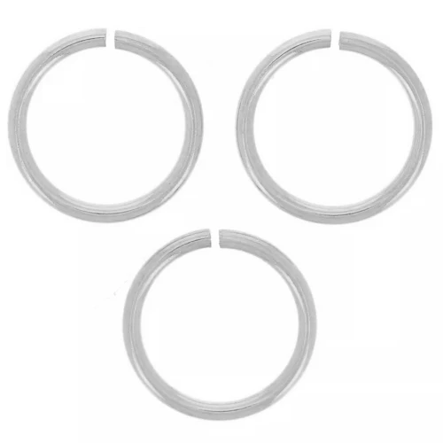 Anneaux ouverts 8x0.8 mm - Acier inoxydable 316L x10
