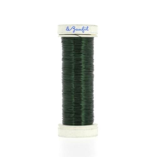 Fil métal fin 0.20 mm Lebaufil - Vert x20m
