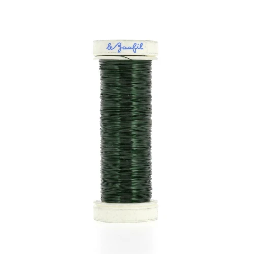 Fil métal fin 0.20 mm Lebaufil - Vert x20m