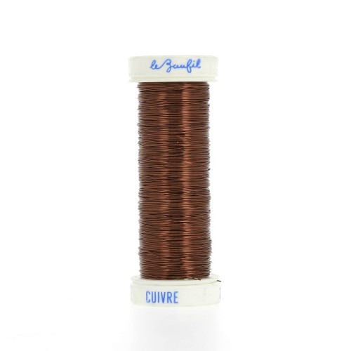 Fil métal fin 0.20 mm Lebaufil - Marron x20m