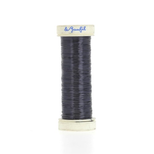 Fil métal fin 0.20 mm Lebaufil - Bleu x20m