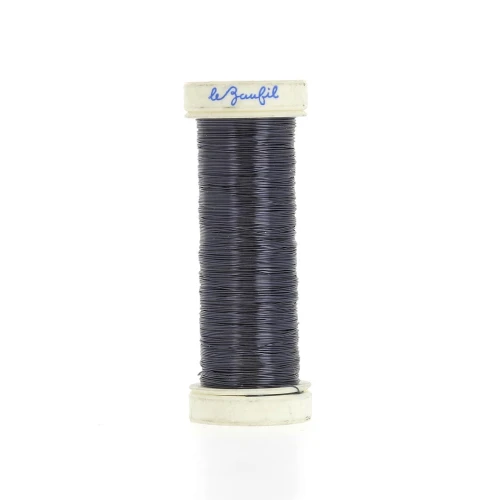 Fil métal fin 0.20 mm Lebaufil - Bleu x20m