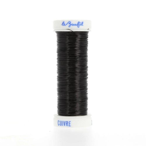 Fil métal fin 0.20 mm Lebaufil - Noir x20m
