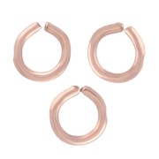 Anneaux ouvert 2x0.4 mm - Rose Gold filled (or laminé) x10|raw }}