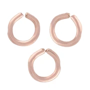 Anneaux ouvert 2x0.4 mm - Rose Gold filled (or laminé) x10