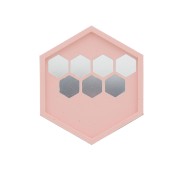 Moule hexagonal 12x10.5 cm en silicone pour réaliser un sous-verre x1