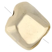 Perle nuggets irrégulière 11x10 mm - Doré à l'or fin x1