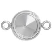 Intercalaire serti pour cabochon PureCrystal 1122 8 mm - Argent 925 x1|raw }}