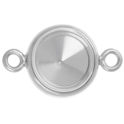 Intercalaire serti pour cabochon PureCrystal 1122 8 mm - Argent 925 x1
