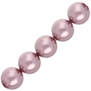 Perles nacrées PureCrystal 5810 5 mm - Crystal Vintage Rose Pearl x15