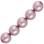Perles nacrées PureCrystal 5810 6 mm - Crystal Vintage Rose Pearl x10