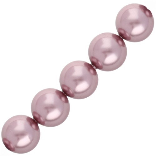 Perles nacrées PureCrystal 5810 8 mm - Crystal Vintage Rose Pearl x5