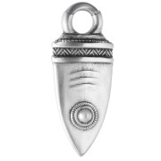 Pendentif dague ethnique 39x17 mm - Placage Argent fin vieilli x1