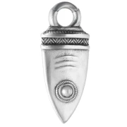Pendentif dague ethnique 39x17 mm - Placage Argent fin vieilli x1