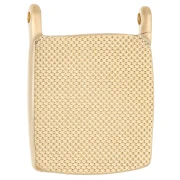 Pendentif intercalaire rectangle ethnique 24x18 mm - Doré à l'or fin - Emeraude