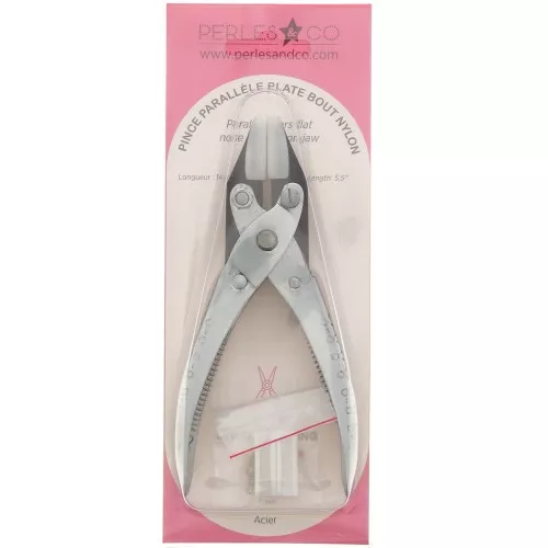 Pince parallèle plate bouts nylon x1