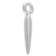 Breloques dague 15x2 mm - Placage Argent fin vieilli x6