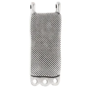 Pendentif intercalaire rectangle chandelier 32x12.5mm - Placage Argent fin vieilli