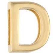 Poussoir lettre alphabet 15x12 mm - D - pour ruban 10 mm - Doré à l'or fin x1